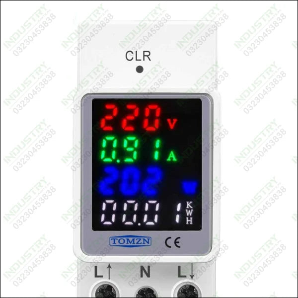 TOMZN 6IN1 din rail AC 220V 100A Voltage Current KWH Electric energy monitor meter in Pakistan