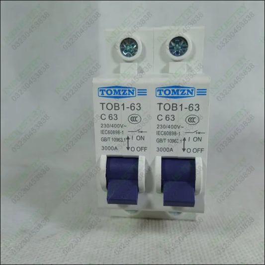 TOMZN Change Over Manual Transfer Switch Circuit Breaker TOB1 63 in Pakistan - industryparts.pk