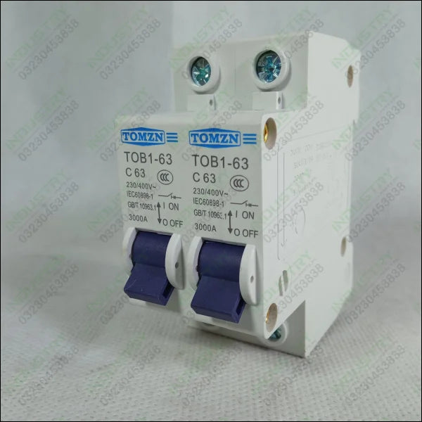 TOMZN Change Over Manual Transfer Switch Circuit Breaker TOB1 63 in Pakistan - industryparts.pk