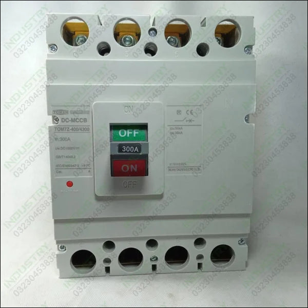 Tomzn DC-MCCB TOM7Z-400/4300 MCCB DC 300A Circuit Breaker in Pakistan - industryparts.pk