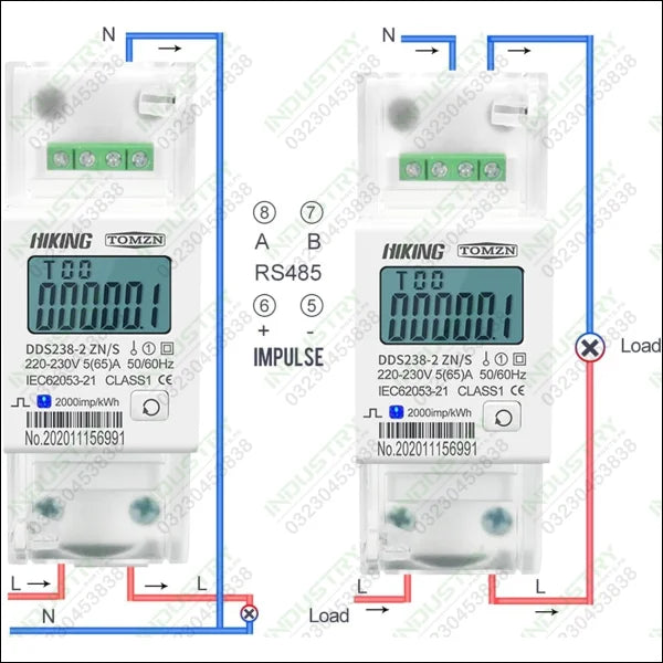 TOMZN HIKING  DDS238-2 ZN/S Energy Meter in Pakistan