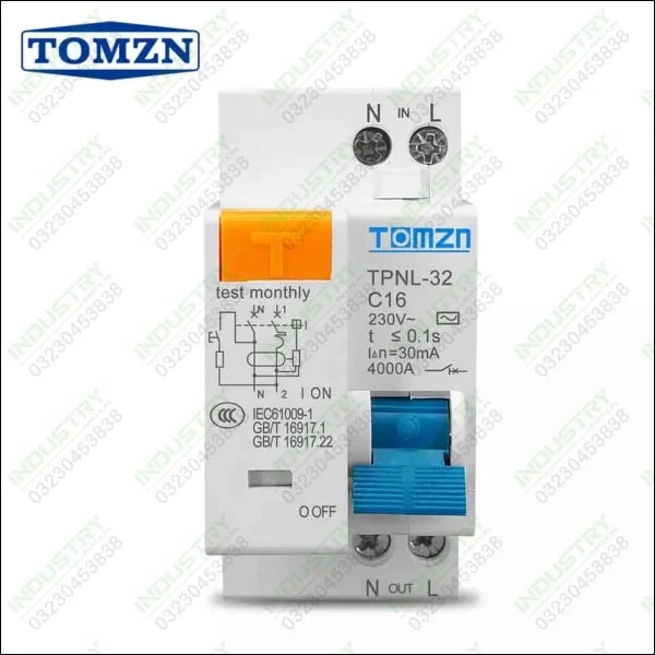 TOMZN  RCBO TPNL-32 Residual Current Circuit Breaker in Pakistan