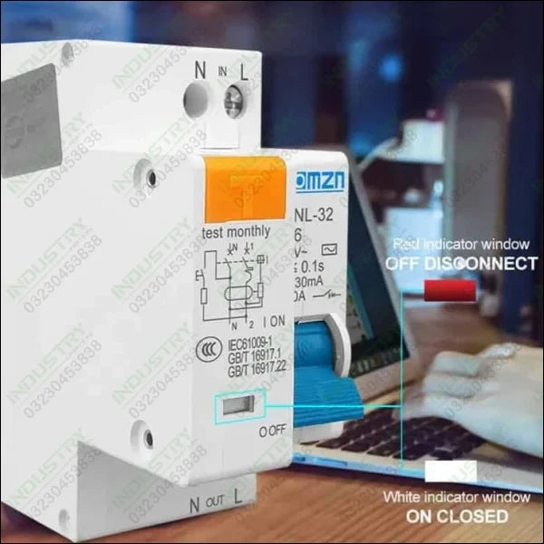 TOMZN  RCBO TPNL-32 Residual Current Circuit Breaker in Pakistan