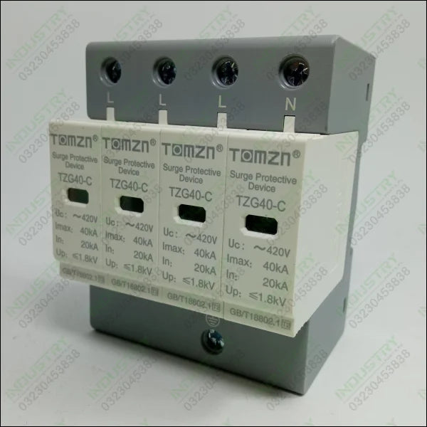 TOMZN SPD Surge Protective Device AC 3P~60KA~420V House Lightning Protection in Pakistan