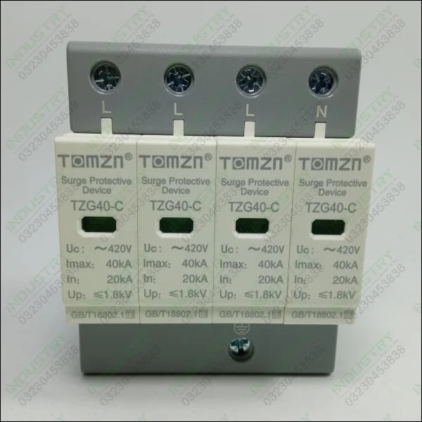 TOMZN SPD Surge Protective Device AC 3P~60KA~420V House Lightning Protection in Pakistan