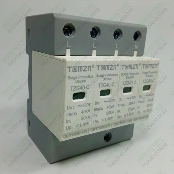 TOMZN SPD Surge Protective Device AC 3P~60KA~420V House Lightning Protection in Pakistan