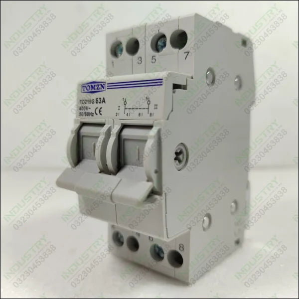 TOMZN TO219G 2P 63A Change Over Breaker Type Switch in Pakistan