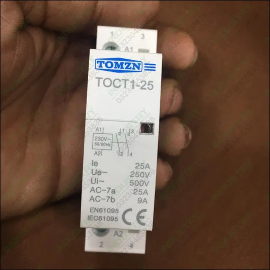 TOMZN TOCT1-25 Din Rail Ac Modular Contactor in Pakistan - industryparts.pk