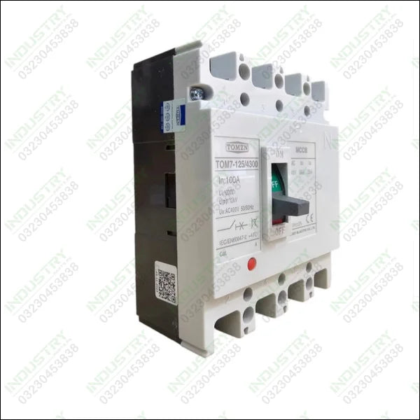 TOMZN TOM7-125/4300 MCCB 100A 4 Pole Circut Breaker in Pakistan