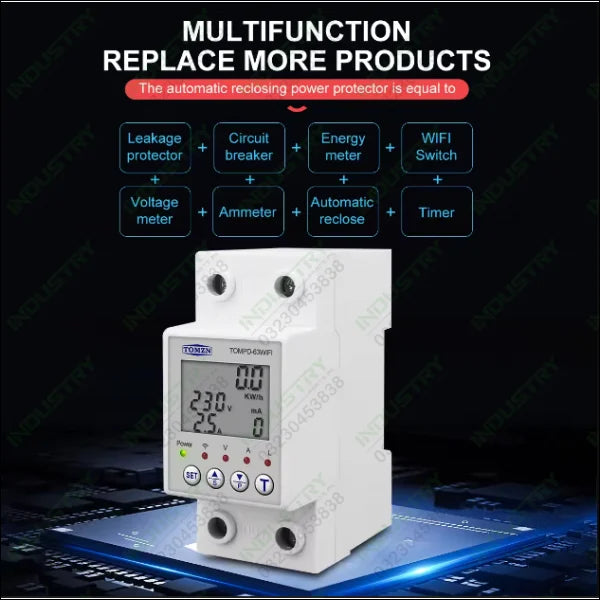 TOMZN TOMPD-63 WIFI Earth Leakage Smart Circuit Breaker in Pakistan