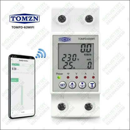 TOMZN TOMPD-63 WIFI Earth Leakage Smart Circuit Breaker in Pakistan