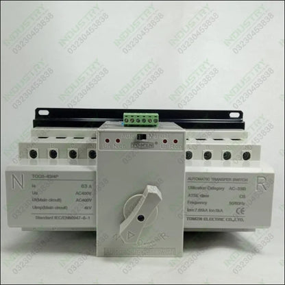 Tomzn TOQ3-63/4P 3-Phase Automatic Reserve input ATS Switch in Pakistan - industryparts.pk