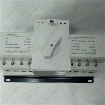 Tomzn TOQ3-63/4P 3-Phase Automatic Reserve input ATS Switch in Pakistan - industryparts.pk