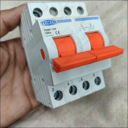 TOMZN TOSF-125 125A Dual Power Manual Transfer Circuit Breaker Changeover Switch in Pakistan