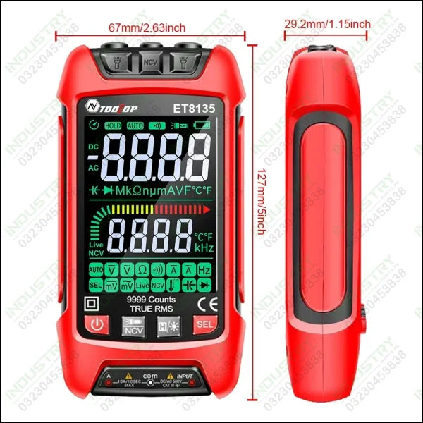 TOOLTOP ET8135 Intelligent True RMS Digital Multimeter in Pakistan