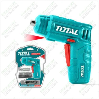 TOTAL Lithium-Ion Cordless Screwdriver 4V in Pakistan - industryparts.pk