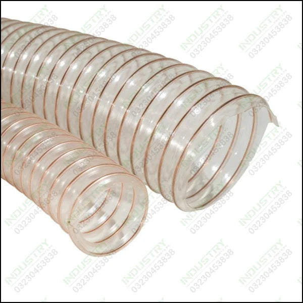 Transparent PVC Spring Hose Pipe 4 Inch Dia Thickness 2.5mm 5 foot in Pakistan - industryparts.pk