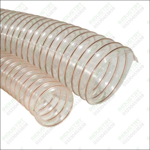 Transparent PVC Spring Hose Pipe 4 Inch Dia Thickness 2.5mm 5 foot in Pakistan - industryparts.pk