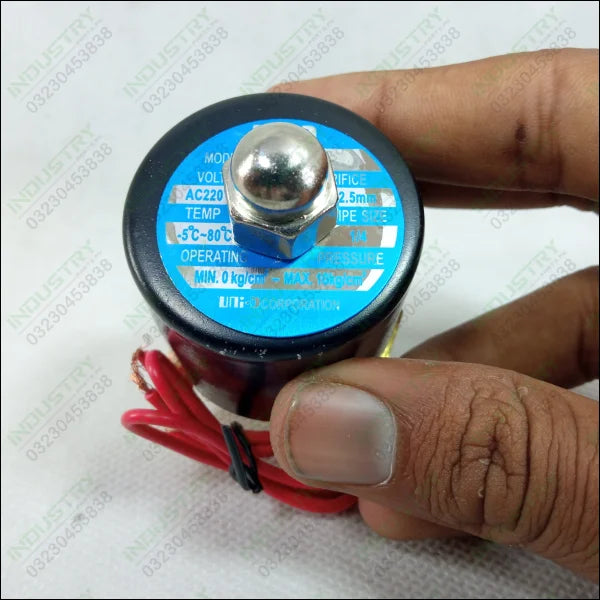 UNI-D 1/4 Inch AC220V Electric Solenoid Valve For Water Oil Air in Pakistan