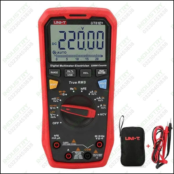 UNI T Handheld Professional True RMS Digital Multimeter UT61E+ in Pakistan - industryparts.pk