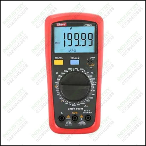 UNI T True RMS Digital Multimeter UT39E+ Temperature Tester in Pakistan - industryparts.pk