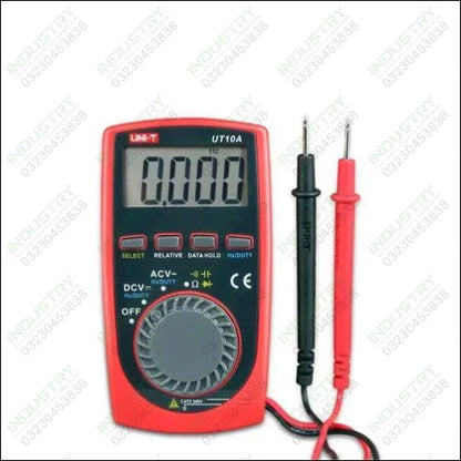 UNI-T UT10A Digital LCD Palm Size Pocket Auto Range Multimeter AC DC Volt in Pakistan - industryparts.pk