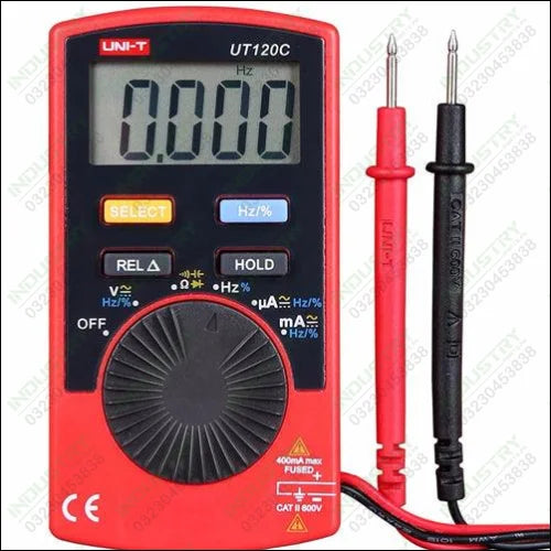 UNI T UT120C Pocket Size Digital Multi Meter in Pakistan - industryparts.pk