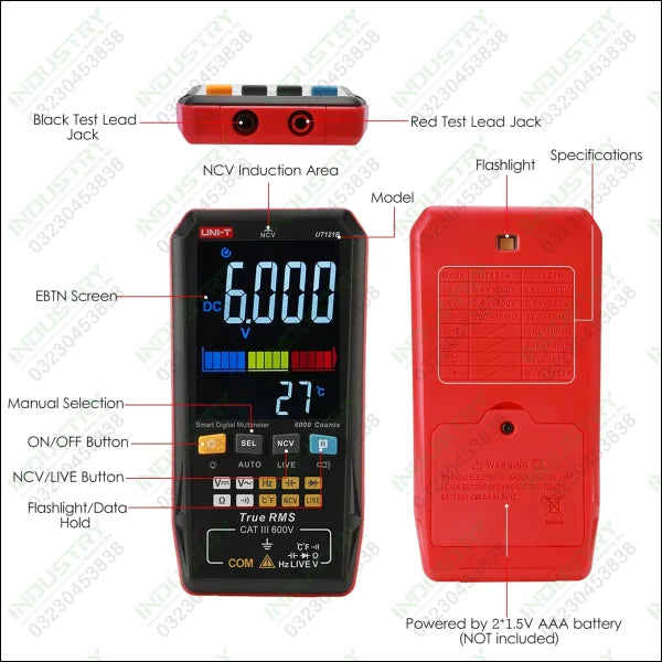 UNI-T UT121B Series Smart Digital Multimeters in Pakistan