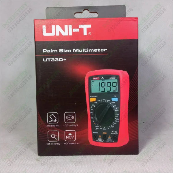 UNI-T UT33D+ Palm Size Multimeter in Pakistan - industryparts.pk