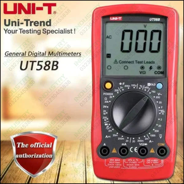 UNI T UT58B Digital Multimeter in Pakistan - industryparts.pk
