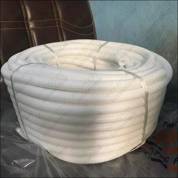 White color Flexible pipe in Plastic material