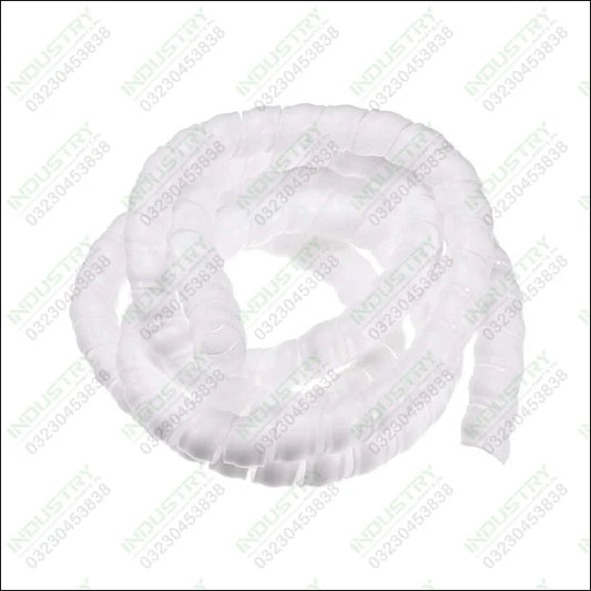 White Insulation Spiral Sleeve for Cable Management - industryparts.pk