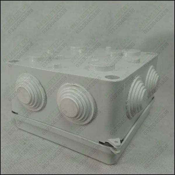 White Junction Box For Pipe Fittings Size 4 x 4 in Pakistan - industryparts.pk