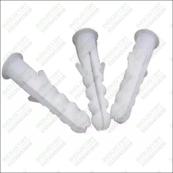 White Plastic Wall Plugs Rawl Plugs Roll Plugs Gitti in Pakistan - industryparts.pk