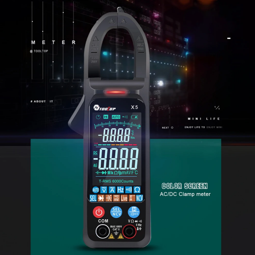 TOOLTOP-X5 Digital AC DC Clamp Meter in Pakistan