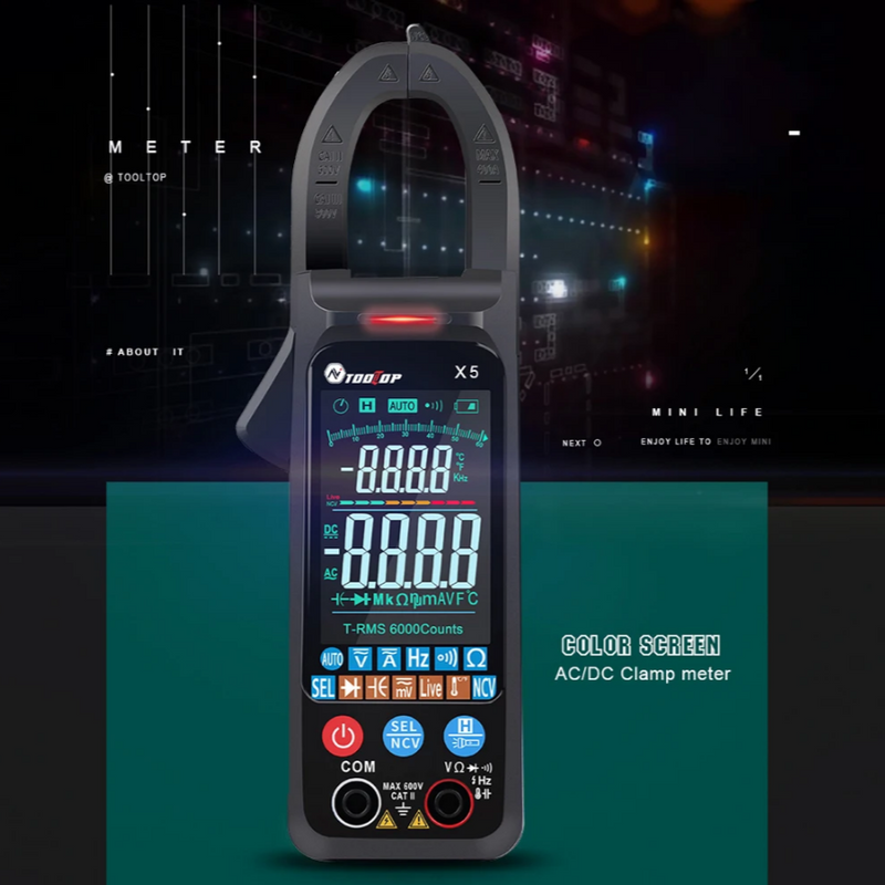 TOOLTOP-X5 Digital AC DC Clamp Meter in Pakistan