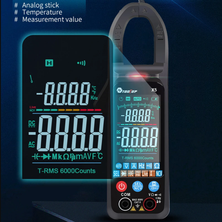TOOLTOP-X5 Digital AC DC Clamp Meter in Pakistan