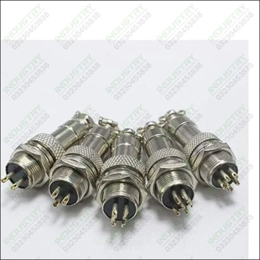 XLR 6 Pin Cable Connector 12mm Chassis Mount in Pakistan - industryparts.pk