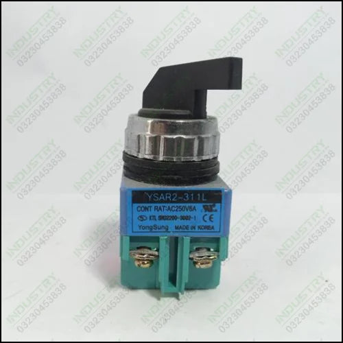 YONGSUNG 3-Position Rotary Switch YSAR2-311L 25mm in Pakistan - industryparts.pk