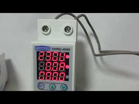 TOMZN VA Protector 40A 220V Adjustable Over and Under Voltage Protector ...