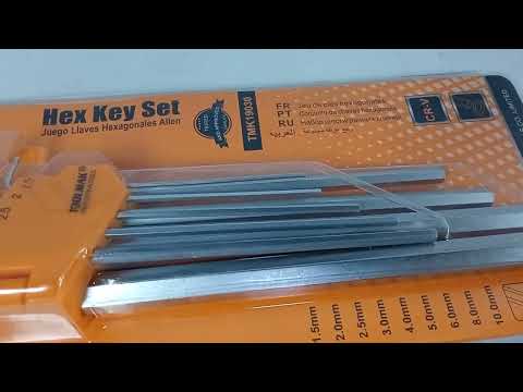 Tool Mak CR-V 9 Pcs Hex Key Set In Pakistan