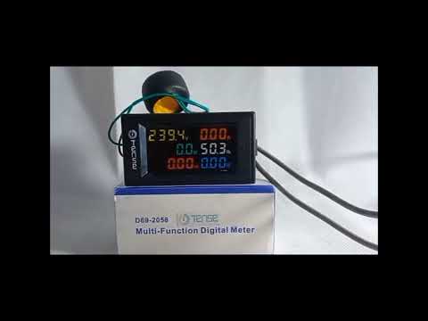 Tense Multifunction Electric Energy Meter with 6 in 1 LCD Display D69 2058 in Pakistan