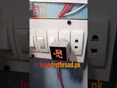 Digital Ammeter Current Meter Indicator LED Lamp Square Signal Light in Pakistan