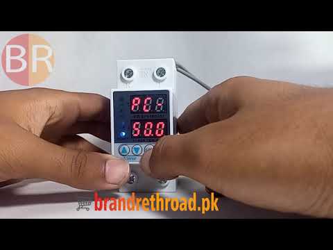 40A 220V Home Protection Protector Adjustable Device for Voltage and Current Tense in Pakistan